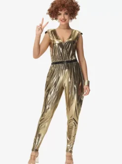 Music festival retro 70s disco costumes couple's disco stage performance costumes