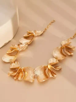 Necklace Metal 18-24 Inches Euro-Style Flower Link Chain Daily Casual Adult's Girl's Jewelry