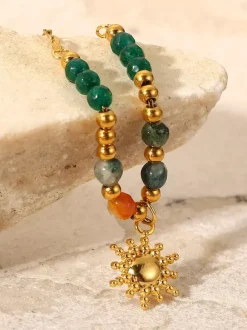 Necklace Colorful Beaded Sun Chic Trending Necklace