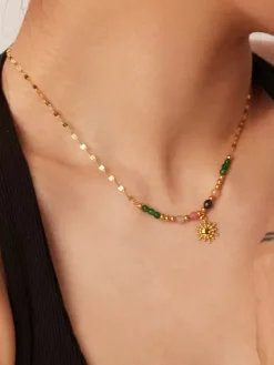 Necklace Colorful Beaded Sun Chic Trending Necklace
