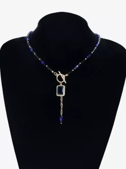 Necklace Metal Euro-Style Alloy Square Jewelry