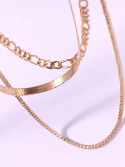 Necklace Multi-Layer Hip Hop Bright Chain Clothing Gift Necklace