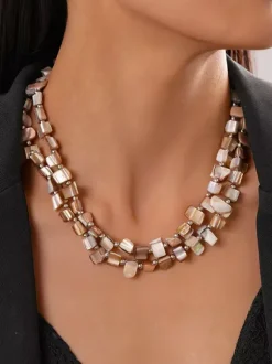 Necklace Shell 18-24 Inches Euro-Style Irregular Link Chain Daily Casual Adult's Girl's Jewelry