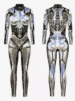 Neon Bodysuit Costumes Costumes 3D Digital Printing Uv Glow Bodysuit Catsuits & Zentai Halloween Cosplay Costume Polyester Halloween