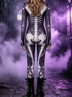 Neon Bodysuit Costumes Costumes 3D Digital Printing Uv Glow Bodysuit Catsuits & Zentai Halloween Cosplay Costume Polyester Halloween