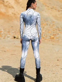 Neon Bodysuit Costumes Costumes 3D Digital Printing Uv Glow Bodysuit Catsuits & Zentai Halloween Cosplay Costume Polyester Halloween