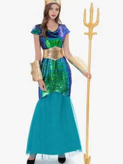 Neptune Halloween Costume Ancient Roman Greek Pharaoh Masquerade Cosplay