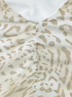 Night Out Dresses Leopard Polyester Leopard Print Sleeveless Halter Asymmetrical Summer Dress