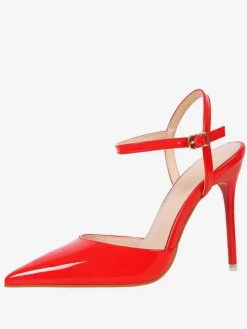 Nude High Heels Pointed Toe Slingback Pumps for Women