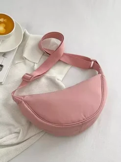 Nylon Crossbody Bag Crescent Shoulder Bag For Women 2026