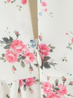 Off Shoulder Floral Mini Dress With Bow Detail For Summer 2026