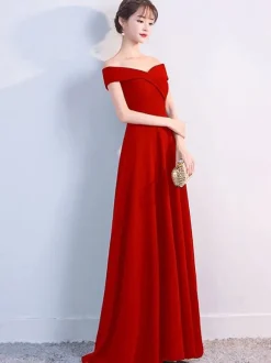Off Shoulder Dresses Elegant Birthday Party Prom Cocktail Maxi Dress