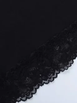 Off Shoulder Lace Trim Crop Top For Women - Long Sleeve Slim Fit Y2K Blouse - Spring Streetwear 2026