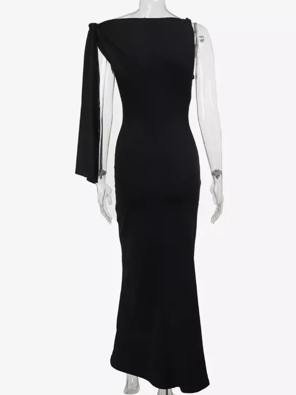 Off Shoulder Maxi Dress For Women - Minimalist Elegant Bodycon Long Dress- Summer Formal Evening Gala 2026