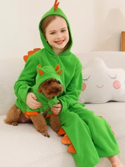 Onesie Green Dinosaur Clothes Costumes For Kids Green Set Kid's Jumpsuit