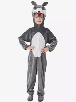Onesie Pajamas Kigurumi Halloween Animal Kid's Polyester Jumpsuit