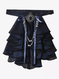 Ouji Prince Lolita Set Black Long Sleeves Gothic Ruffles Lolita Set