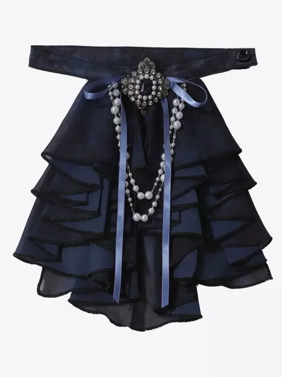Ouji Prince Lolita Set Black Long Sleeves Gothic Ruffles Lolita Set