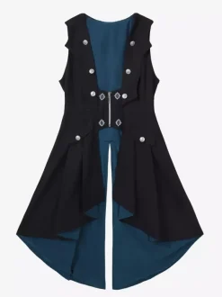 Ouji Prince Lolita Set Black Long Sleeves Gothic Ruffles Lolita Set