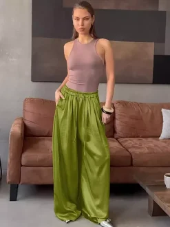 Pants Apricot Raised Waist Trousers
