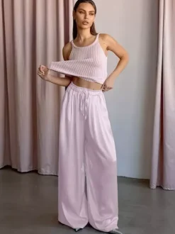 Pants Apricot Raised Waist Trousers