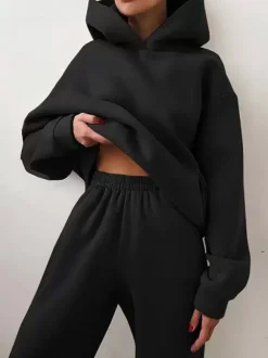 Pant Set Coffee Brown Field Athletic Two Pieces Sets