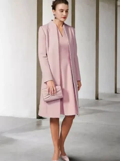 Party Dress For Mother Of The Bride V-Neck Long Sleeves A-Line Guest Dresses For Wedding Free Customization