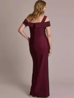 Party Dress For Mother Of The Bride Designed Neckline Sleeveless Ball Gown Pleated Floor-Length Wedding Guest Dresses