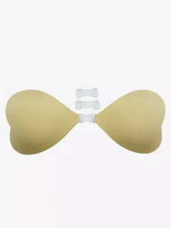 Pasties Ball Acrylic Triangle Buttons Pink Enhanced Strapless Push-Up Heart-Shaped Silicone Bra