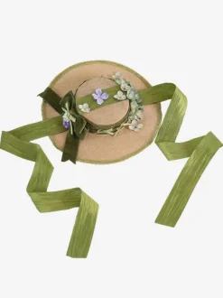 Pastoral Style Lolita Hat Purple Bows Ruffles Flowers Accessory Lolita Accessories