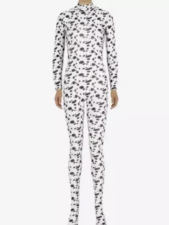 Patterned Zentai Suits Multicolor Print Zentai Sexy Spandex Jumpsuit for Women
