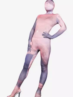 Patterned Zentai Suits Sexy Zentai Costumes Milk Silk Rave Club Full Body Catsuits