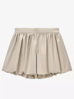 2-Piece Sets Pant Set White Pleated Polyester Turndown Collar Long Sleeves Sets