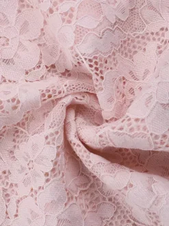 Pink Corset Style Lace Top For Women - Elegant Long Sleeve Sweetheart Bustier Blouse - Spring Night Out Clubwear 2026