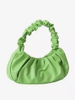 Pleated Cloud Bag Faux Leather Handbag For Women 2026