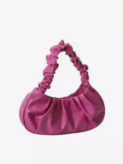 Pleated Cloud Bag Faux Leather Handbag For Women 2026
