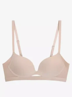Plunge Neckline Bra With Cutout Seamless Underwire Support