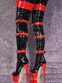 Plus Size Stiletto Heel Over The Knee Boots Sexy Thigh High Boots