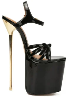 Pole Dance Shoes Women's Platform Stripper Heels Sky High Heel Sandals