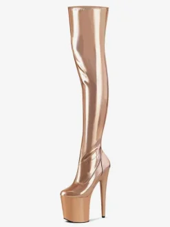 Pole Dance Shoes Women's Sexy Platform Stiletto Heel Thigh High Boots