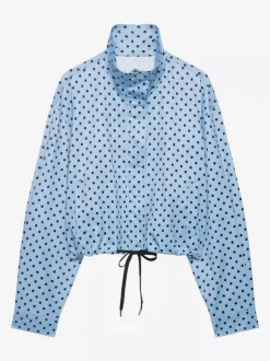 Polka Dot 2 Piece Set For Women - Casual Crop Jacket And Shorts - Spring Streetwear 2026