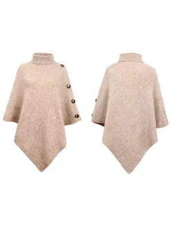 Poncho For Women High Collar Cape Spring Outerwear