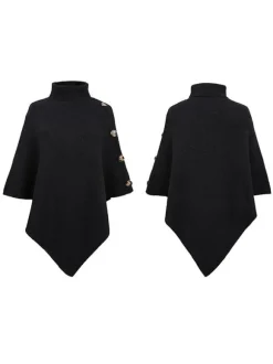 Poncho For Women High Collar Cape Spring Outerwear