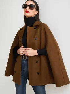 Poncho Double Breasted Woolen Cape Outerwear For Women 2026
