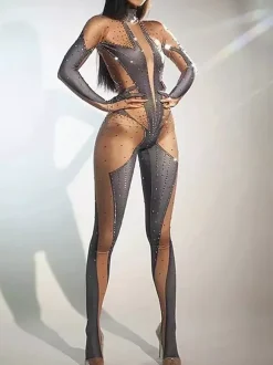Printed Bodysuit Zentai Halloween Cosplay Costume Polyester Halloween Catsuits & Zentai