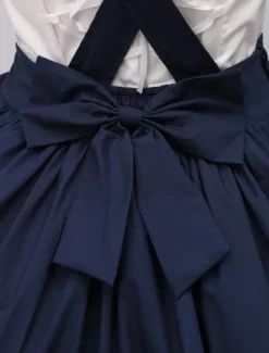 Pure Cotton Straps Neck Lolita Skirt