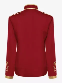 Purple Men's Retro Steampunk Coat High Collar Embroidery Front Zip Long Sleeves Vintage Coat