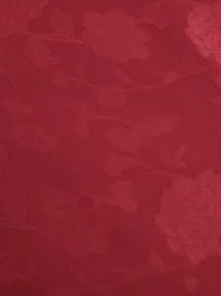 Red Floral Jacquard Maxi Dress For Women - Romantic Slim Fit Cami Dress - Summer Date Night Outfits 2026
