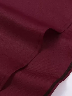 Red Vintage Retro Polyester Retro Costumes For Man Burgundy