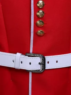 Red Vintage Set Royal Long Sleeves Polyester Polyester Fiber Hat Retro Costumes For Man